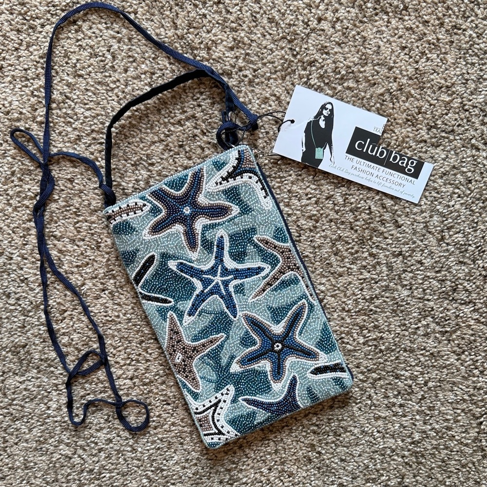 Club Bag | Starfish Beaded Crossbody Bag